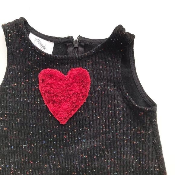 Vintage Elvira Vali heart ribbed dress EUC 12 months - Picture 2 of 7